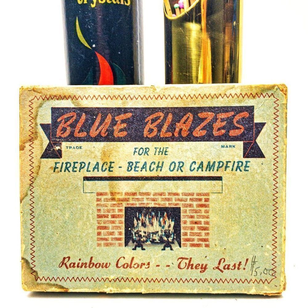 Pyromaniac Bundle: NIB Extra-Long Hearth Matches, Brass Match Holder, - Picture 3 of 10